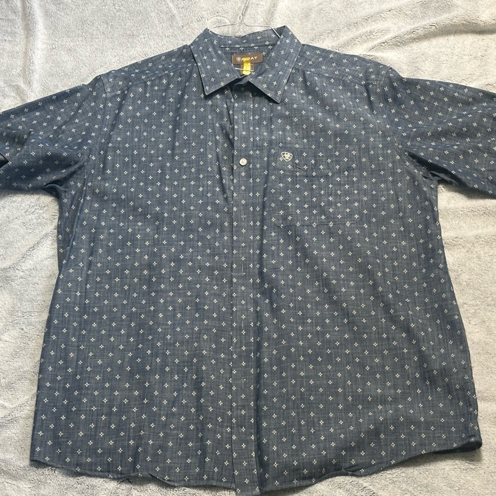 SOLD - Ariat Blue Casual Button Down Shirt